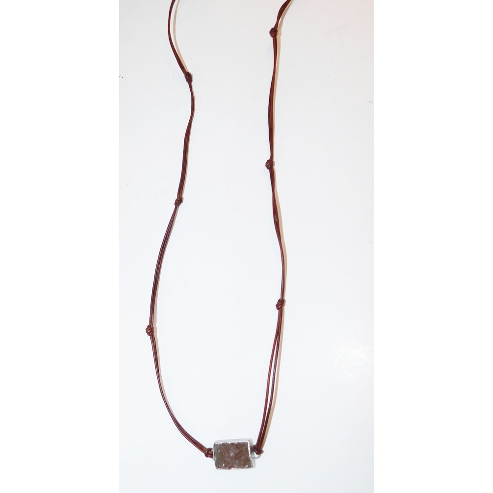 Nina Nguyen Purple Quartz Stella Light Necklace .925 Silver‎ 16-18"